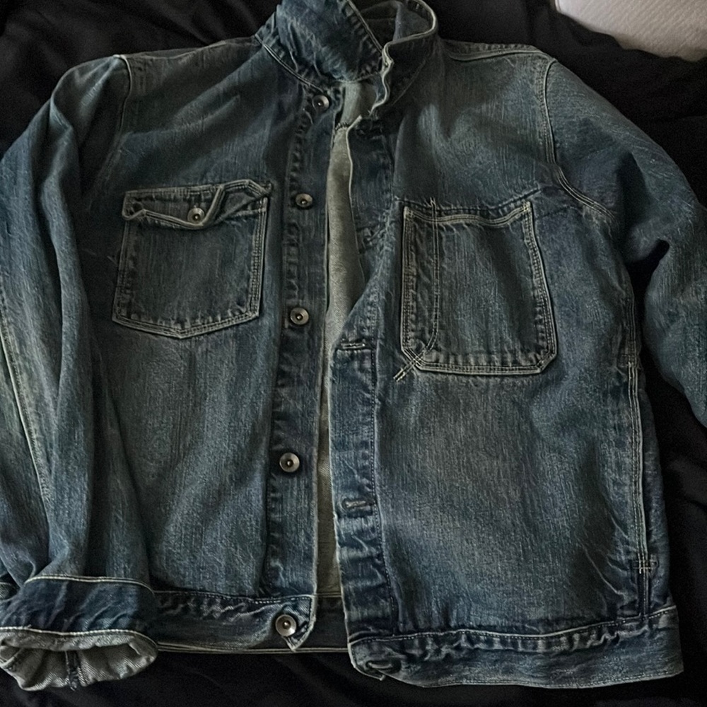 Rustic style blue Jean jacket